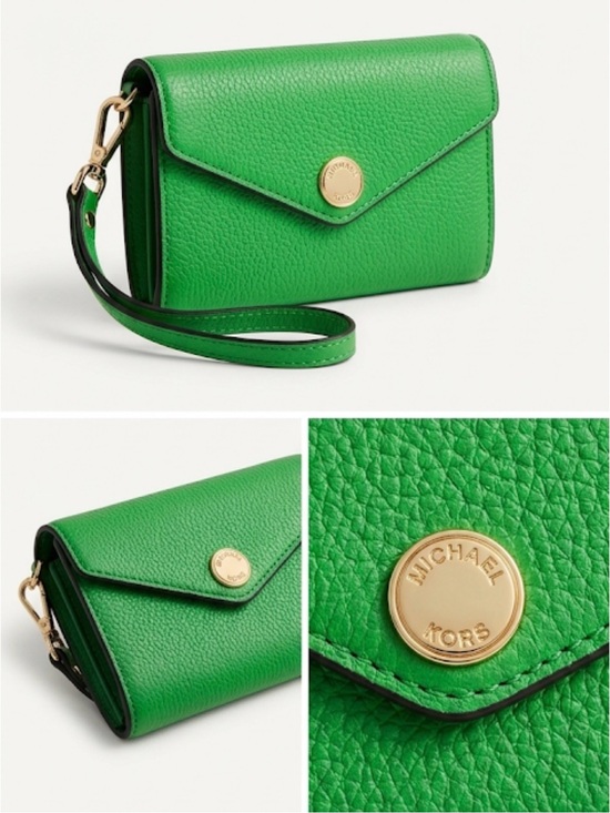 Michael Kors Accessories - Michael Kors Jet Set Saffiano Leather Smartphone Wristlet - Emerald Green